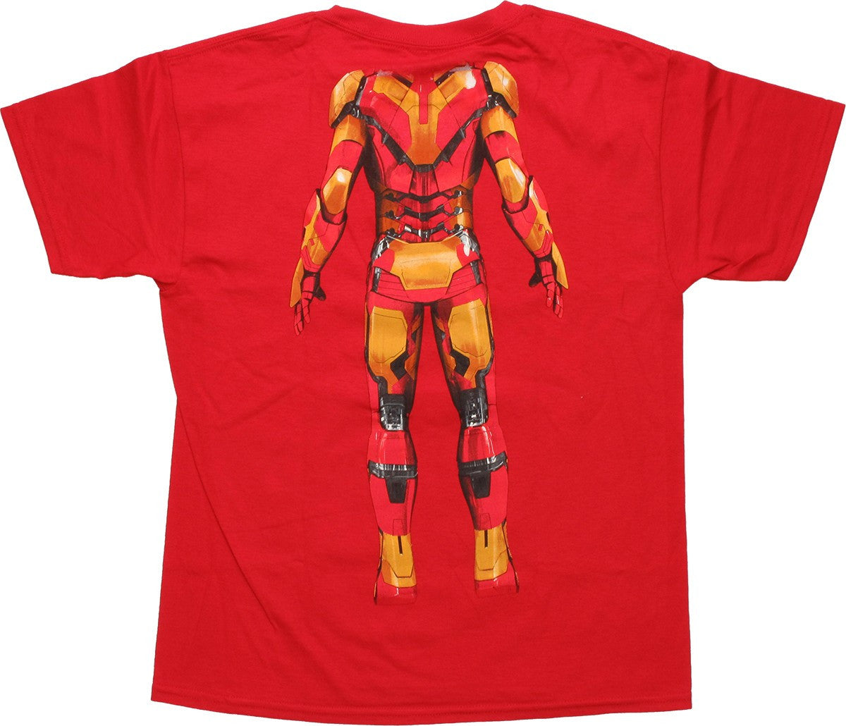 Iron Man 3 Double Sided Suit Youth T Shirt