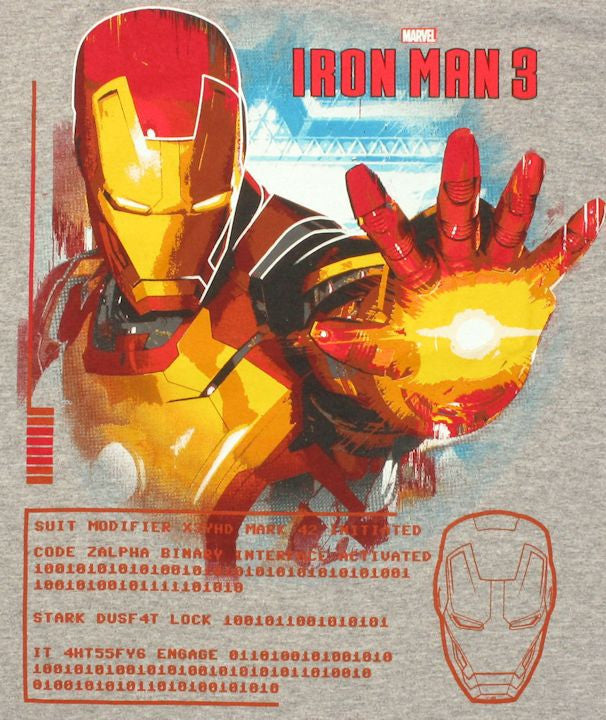 Iron Man 3 Mark XLII Tech Youth T Shirt