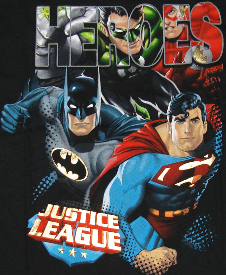 Justice League Heroes Youth T Shirt
