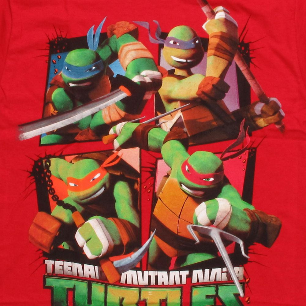 Ninja Turtles Action Grid Youth T Shirt