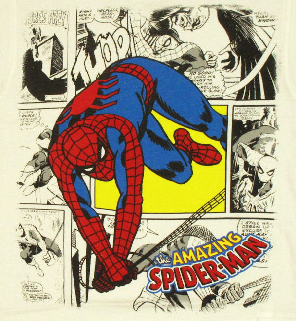 Spiderman Panel Sketch Youth T Shirt