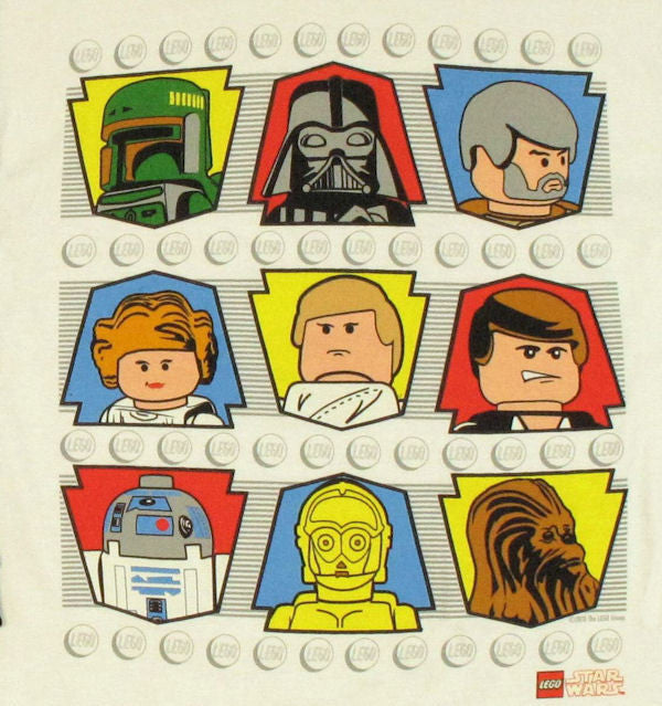 Star Wars Lego Heads Long Sleeve Youth T Shirt