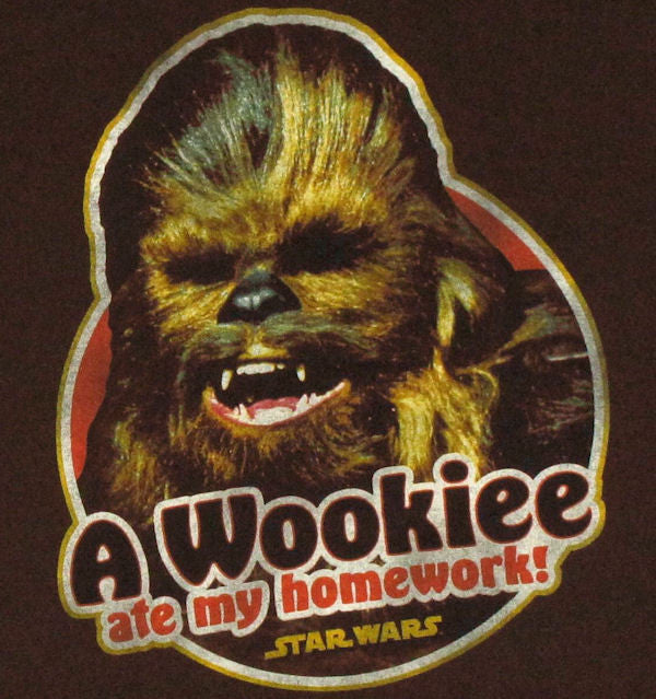 Star Wars Wookiee Ate Homework Youth T Shirt