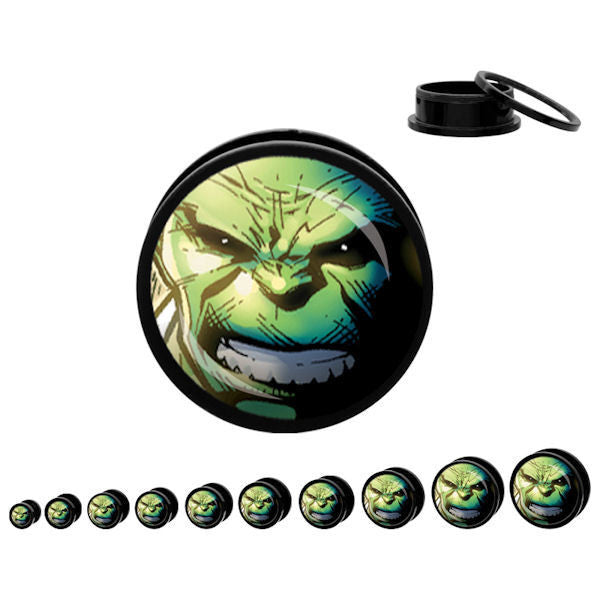 Incredible Hulk Acrylic Plugs