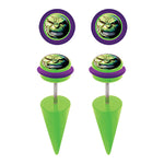 Incredible Hulk Faux Taper Earrings