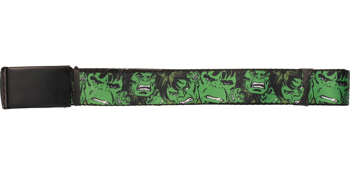 Incredible Hulk Head Collage Mesh Belt