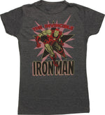 Invincible Iron Man Mighty Fine Juniors T-Shirt