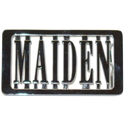 Iron Maiden Name Belt Buckle