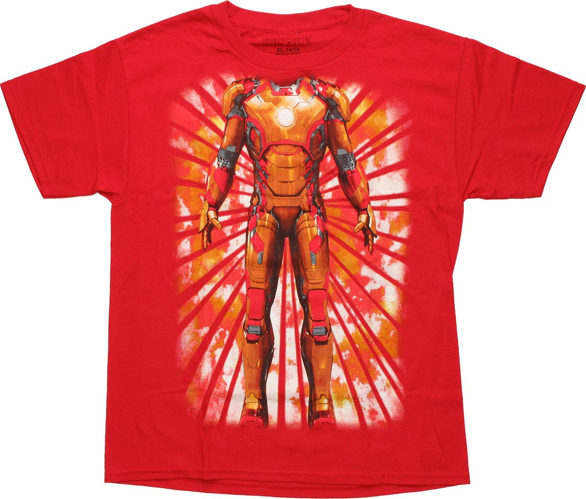 Iron Man 3 Double Sided Suit Youth T Shirt