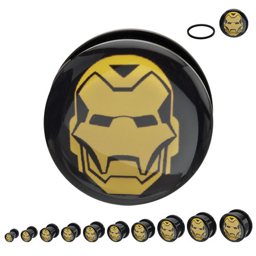 Iron Man Acrylic Plugs