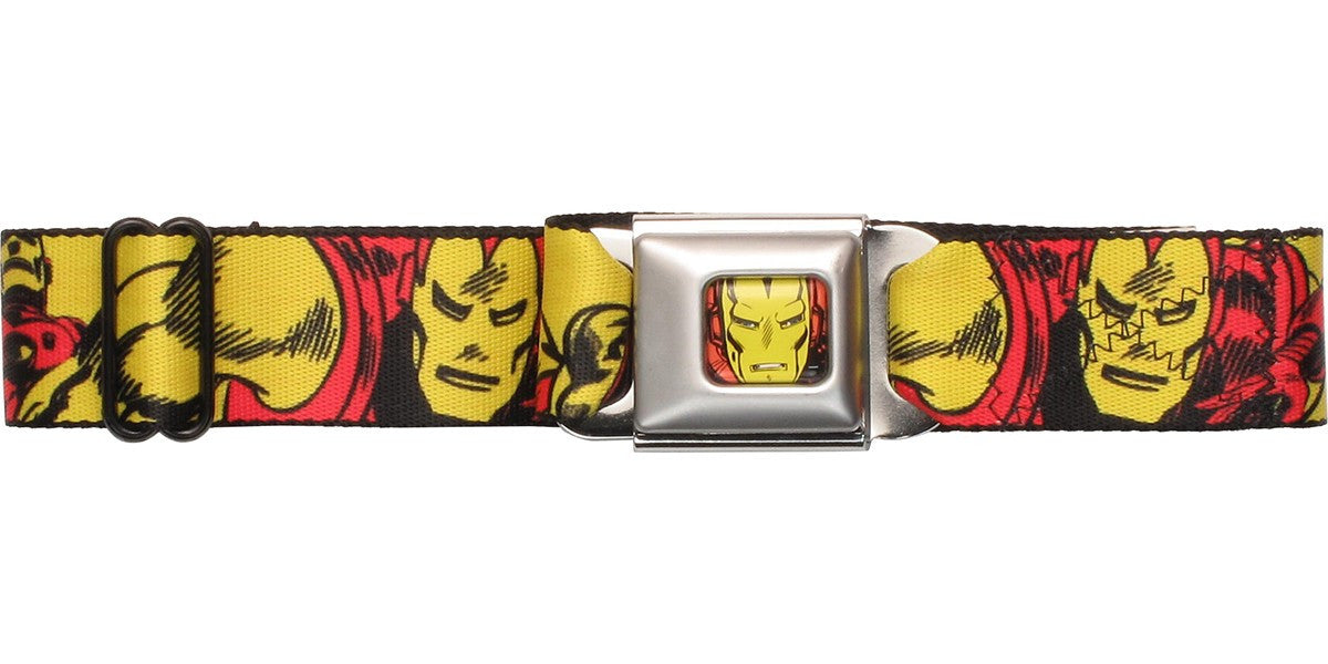 Iron Man Classic Character Wrap Seatbelt Mesh Belt
