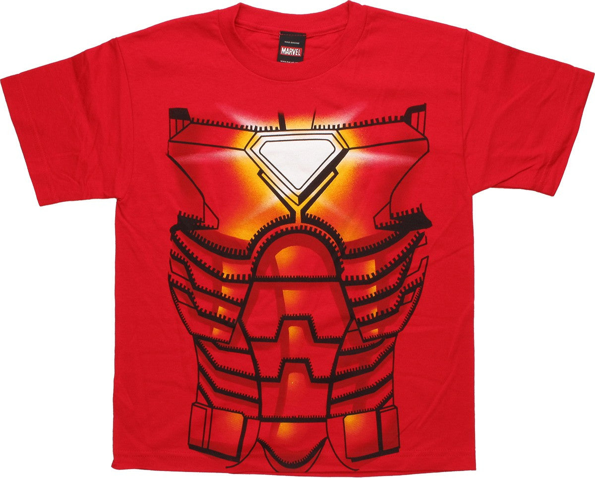 Iron Man Costume Suit Youth T Shirt