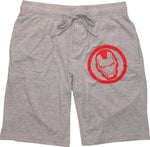Iron Man Helm Heathered Gray Shorts