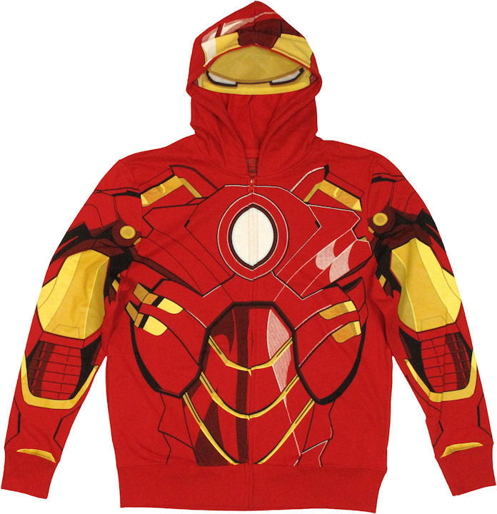 Iron Man Mesh Mask Hoodie
