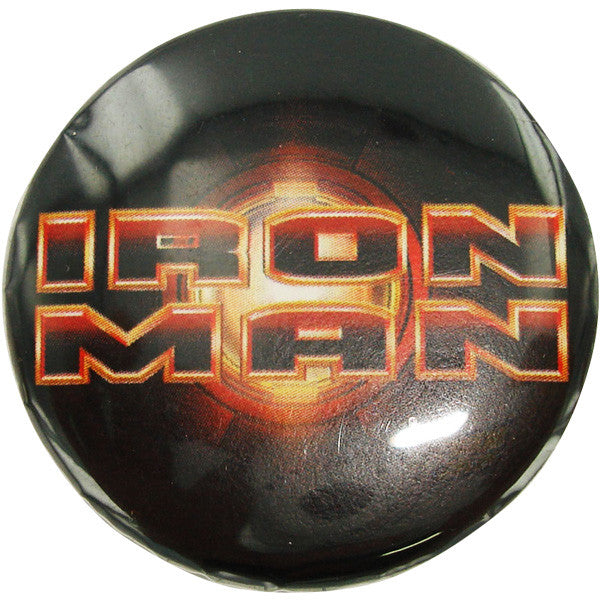 Iron Man Movie Logo Button