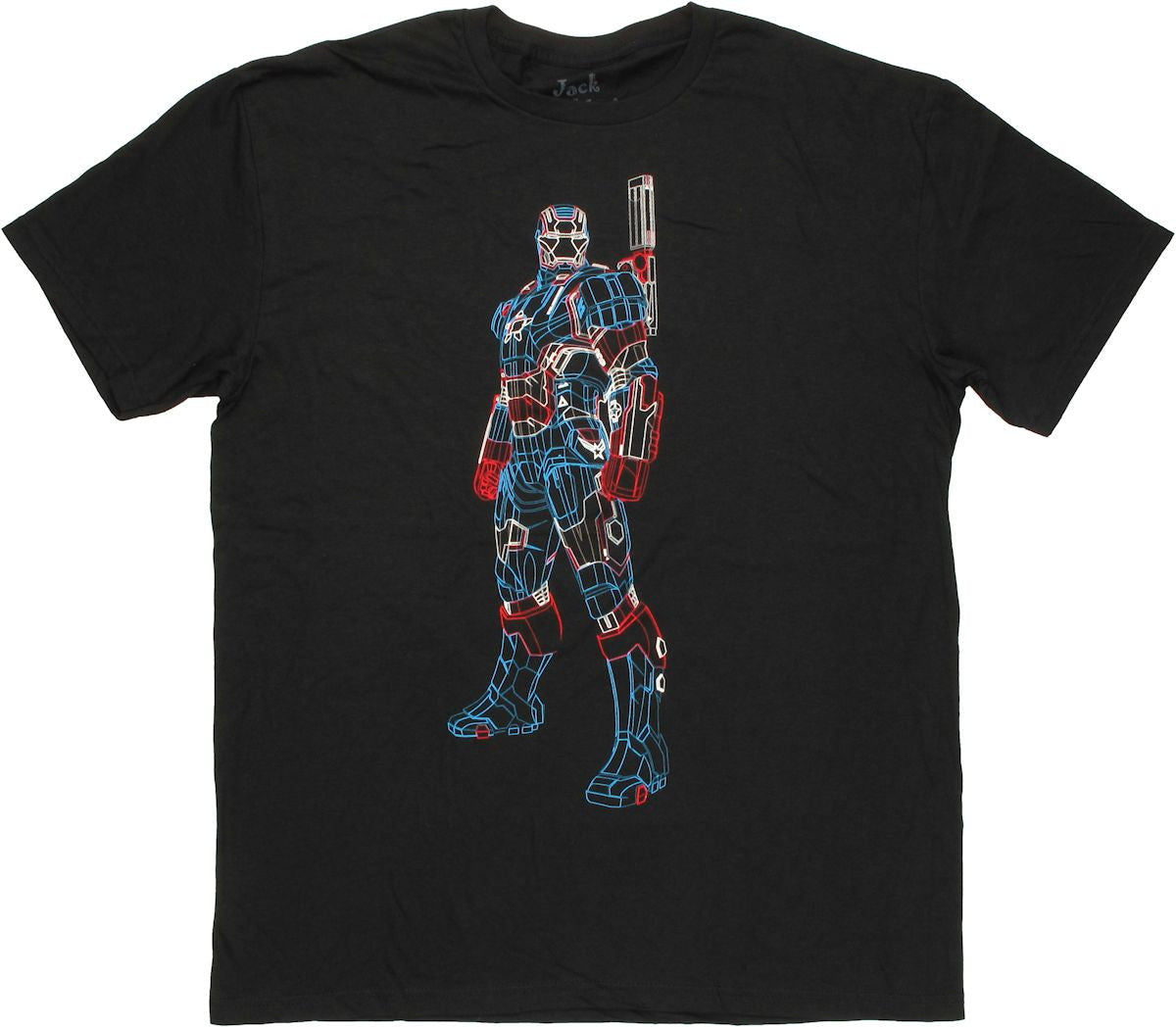 Iron Man Patriot Wire Frame T Shirt Sheer