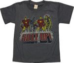 Iron Man Suit Up Navy Juvenile T Shirt