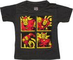 Iron Man Vintage Squares Toddler T-Shirt