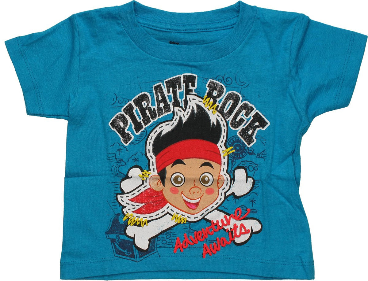 Jake and the Never Land Pirates Rock Blue Toddler T Shirt