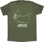 Jaws Chalk Heathered T Shirt Sheer