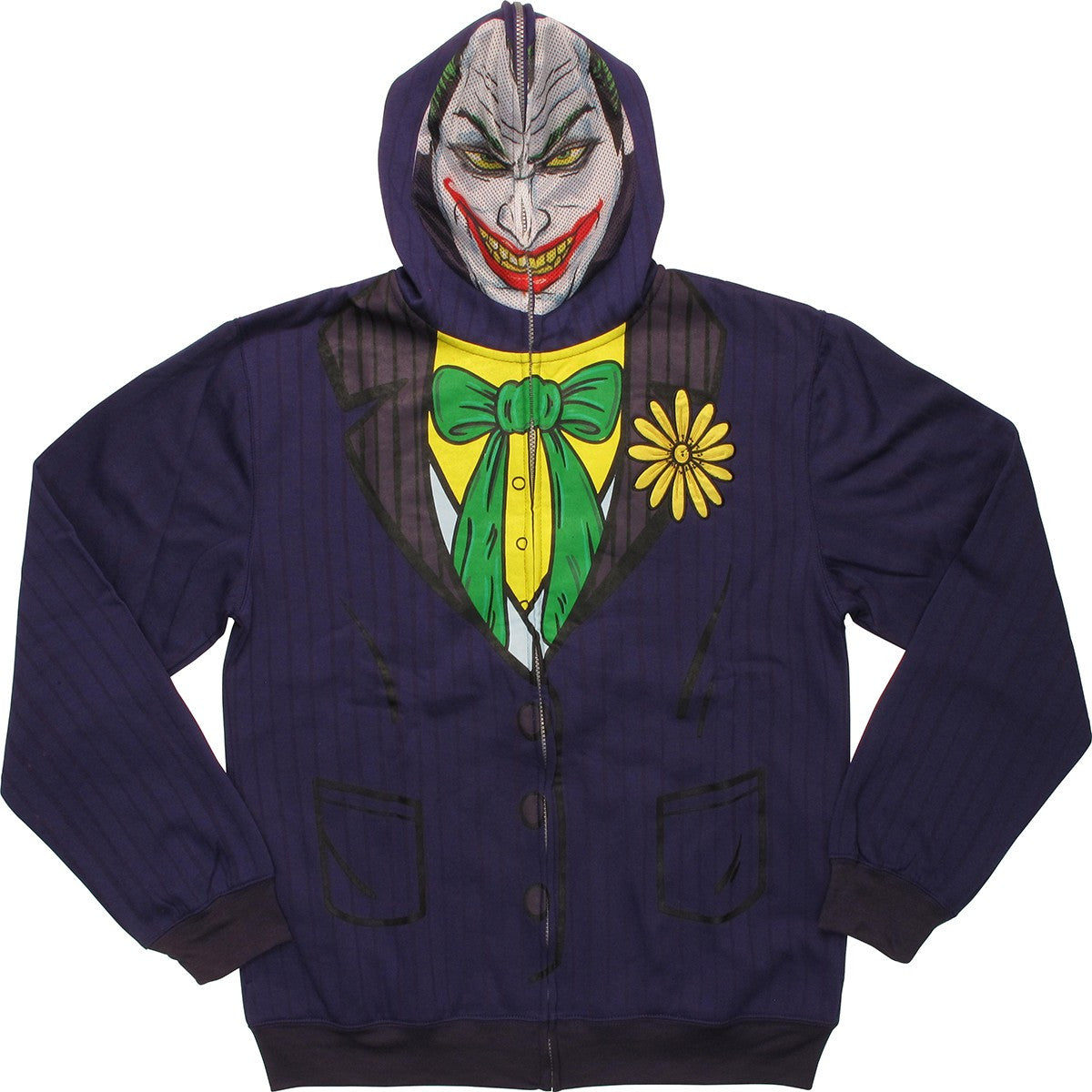 Joker Deluxe Suit Up Mask Hoodie