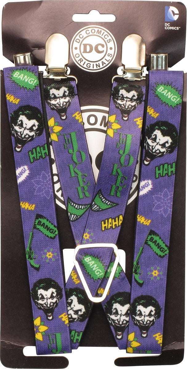 Joker Head Icon Jumble Suspenders