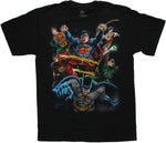 Justice League 6 Heroes T Shirt