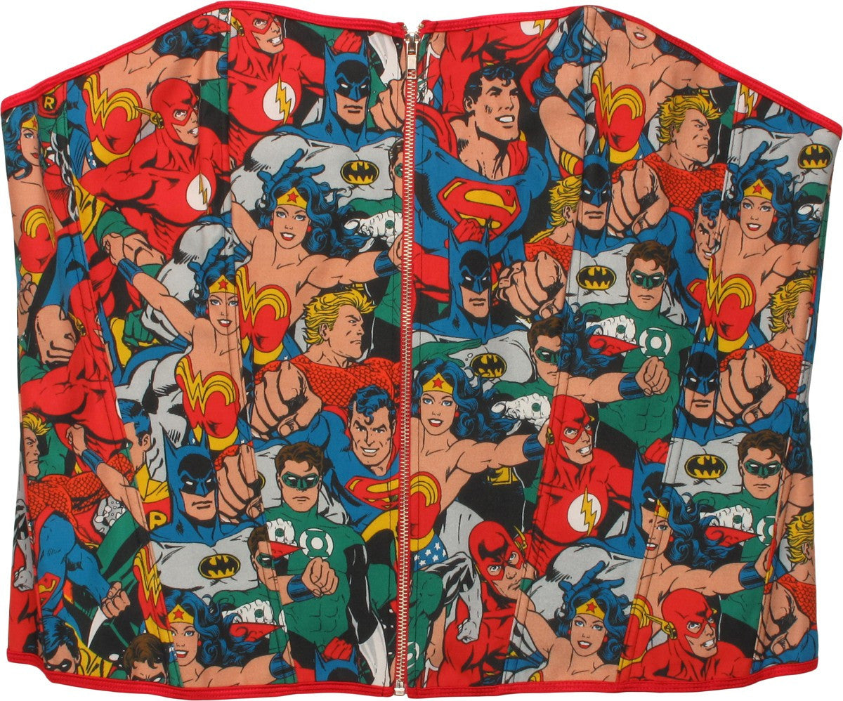 Justice League Character Wrap Corset Lingerie