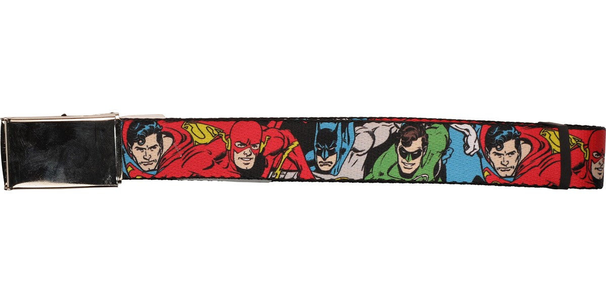 Justice League Characters Battle Stance Mesh Belt