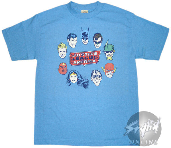 Justice League Heads T-Shirt
