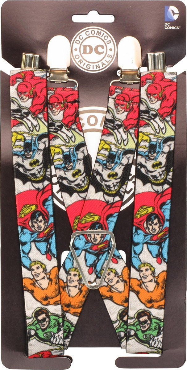 Justice League Heroic Poses Suspenders