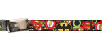 Justice League Overlapping Logos Mesh Belt
