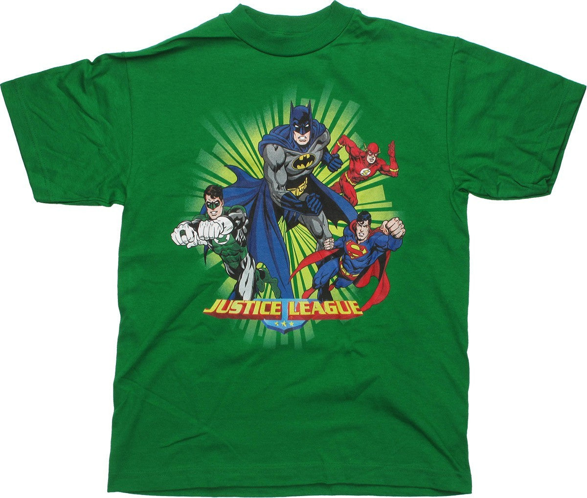 Justice League Quad Burst Youth T Shirt