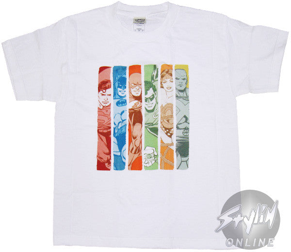 Justice League Stripes Youth T-Shirt