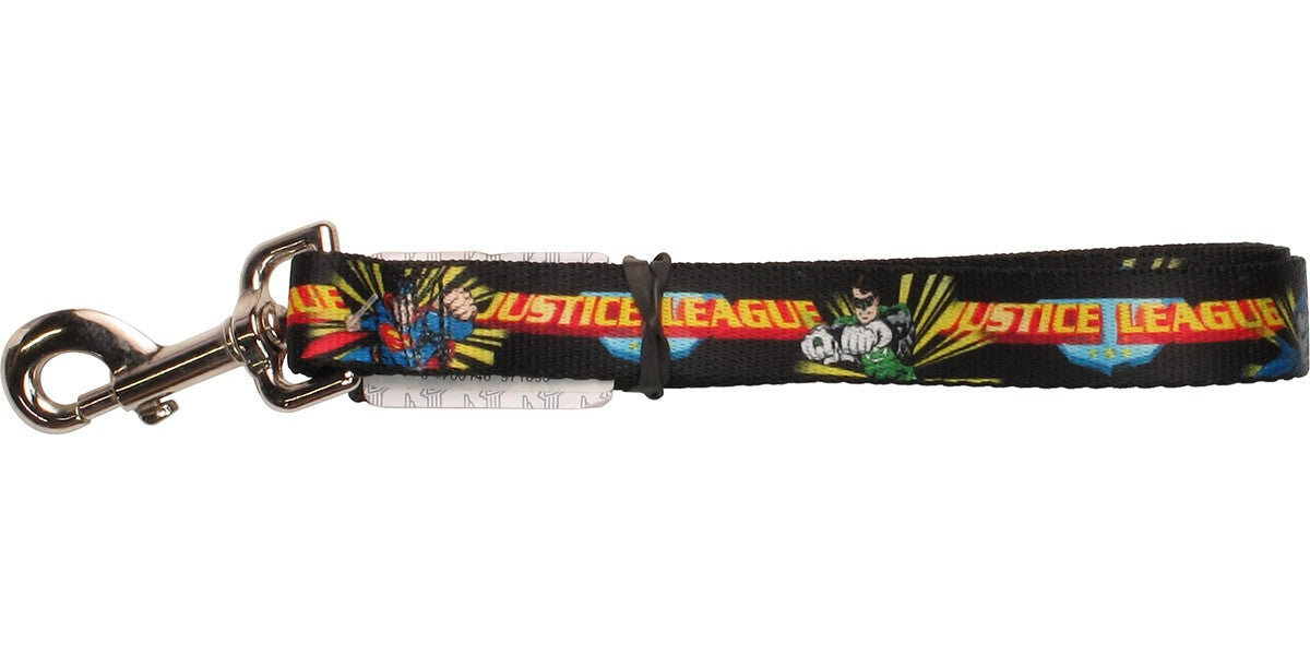 Justice League Team Rays Wrap Black Pet Leash