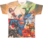 Justice League Team Sublimated T Shirt Sheer