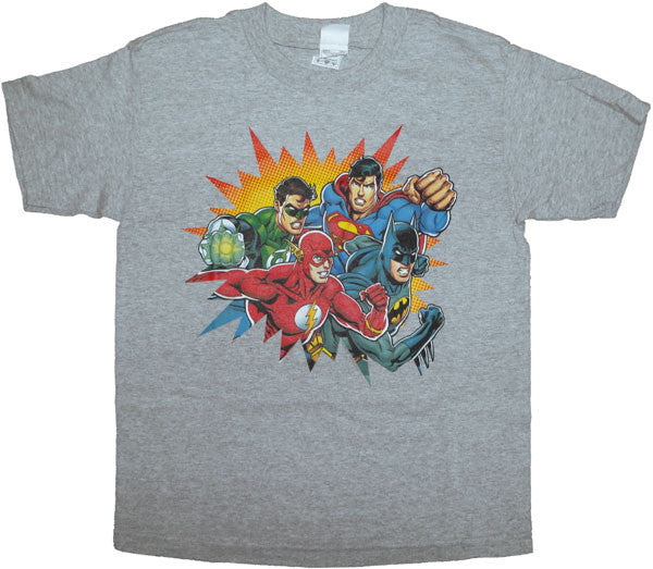 Justice League Team Youth T Shirt
