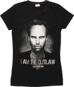 Justified Boyd I Am The Outlaw Juniors T-Shirt