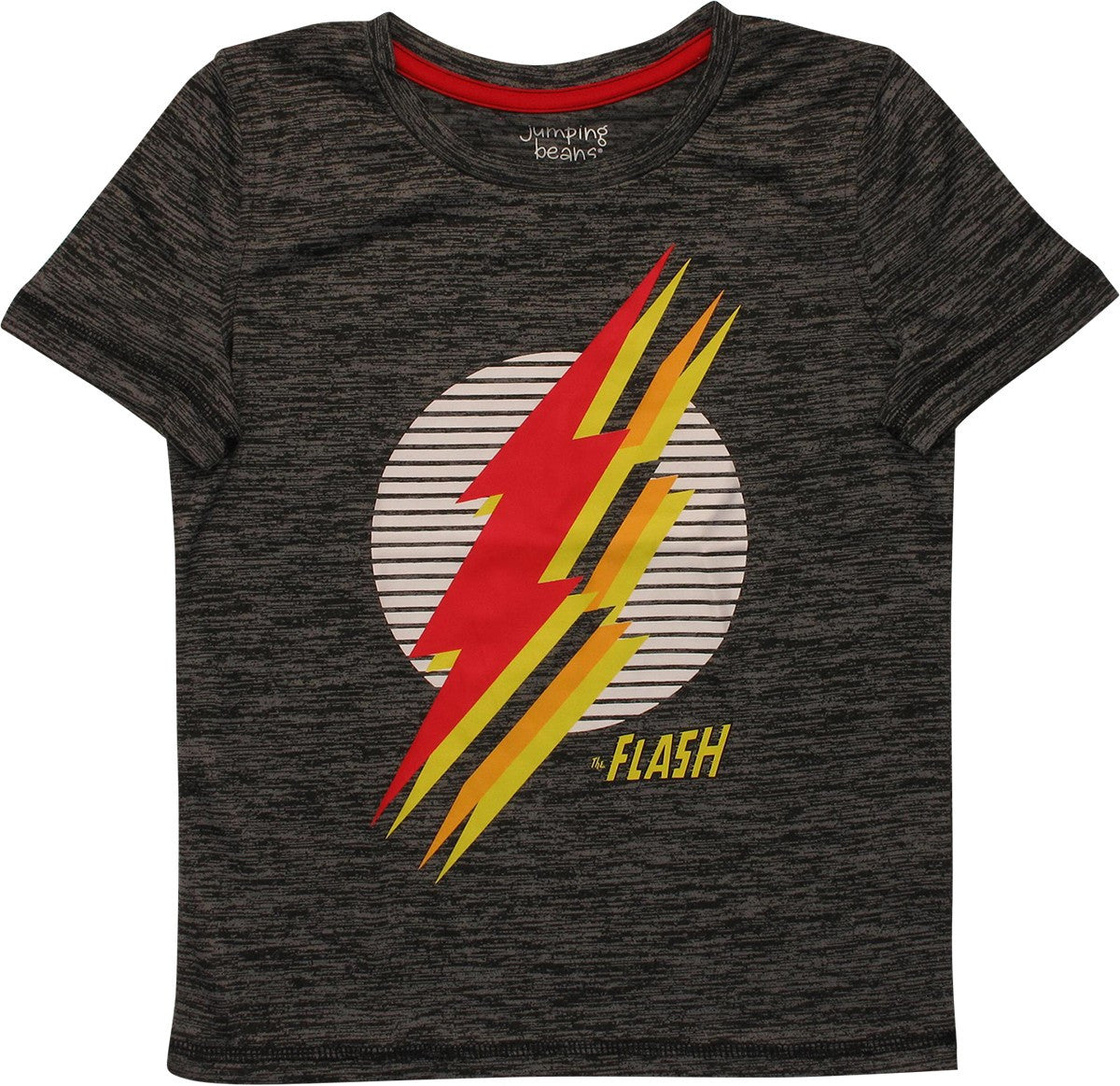 Flash Multi Stacked Logos Active Juvenile T-Shirt