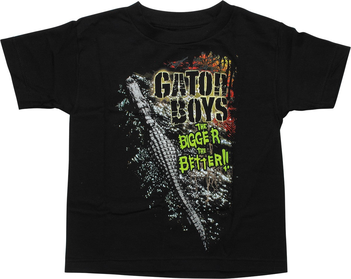 Gator Boys Bigger Better Black Juvenile T-Shirt