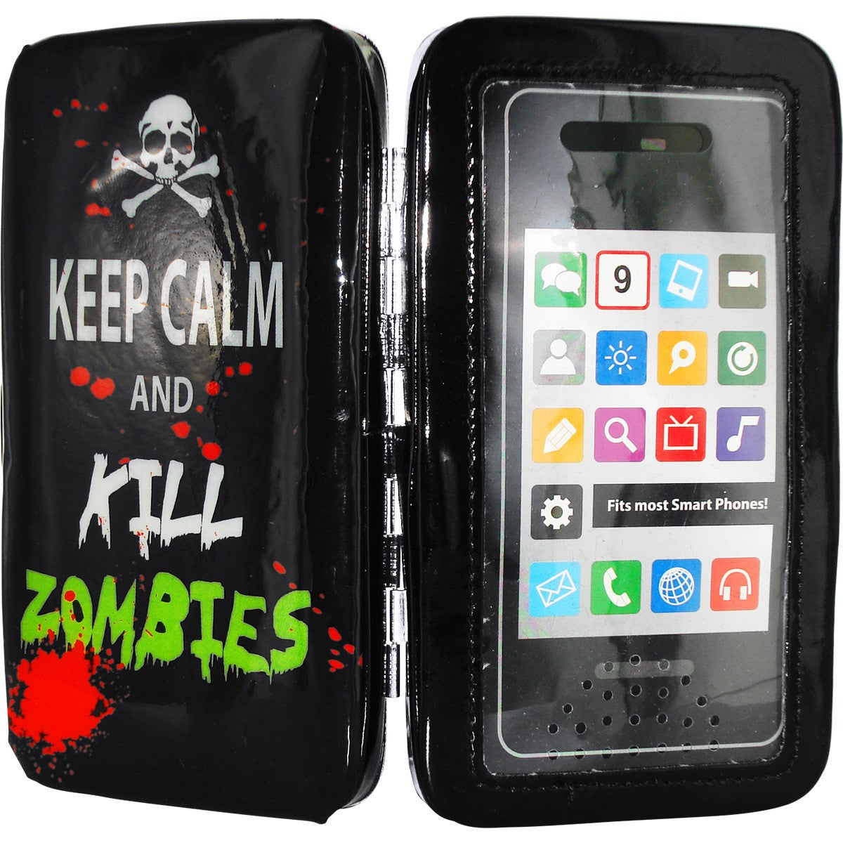 Keep Calm Kill Zombies Phone Wristlet Clutch Wallet