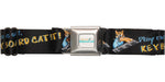 Keyboard Cat Play Me Off Seatbelt Mesh Belt