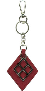 Harley Quinn Diamonds Outline Keychain