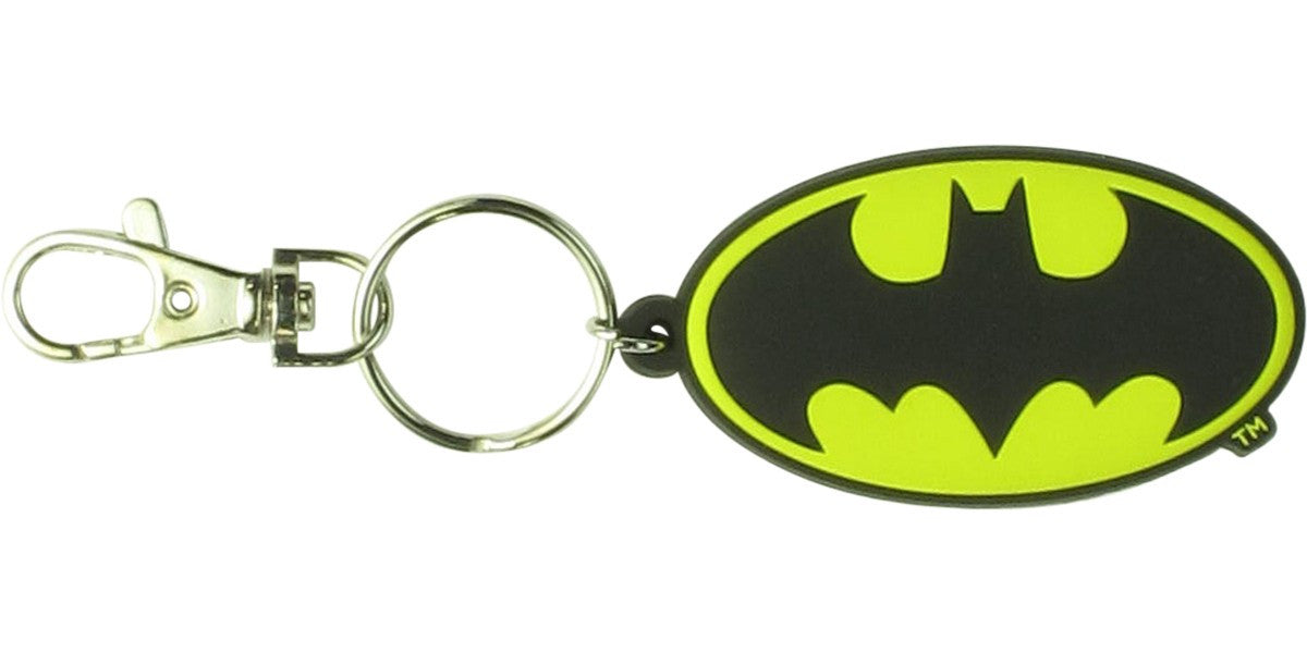 Batman Classic 3D Logo Rubber Keychain
