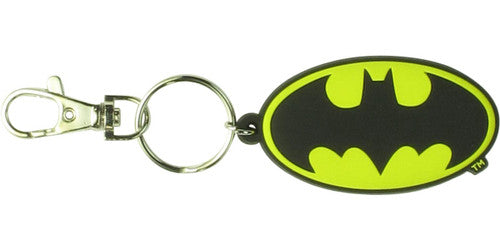 Batman Classic 3D Logo Rubber Keychain
