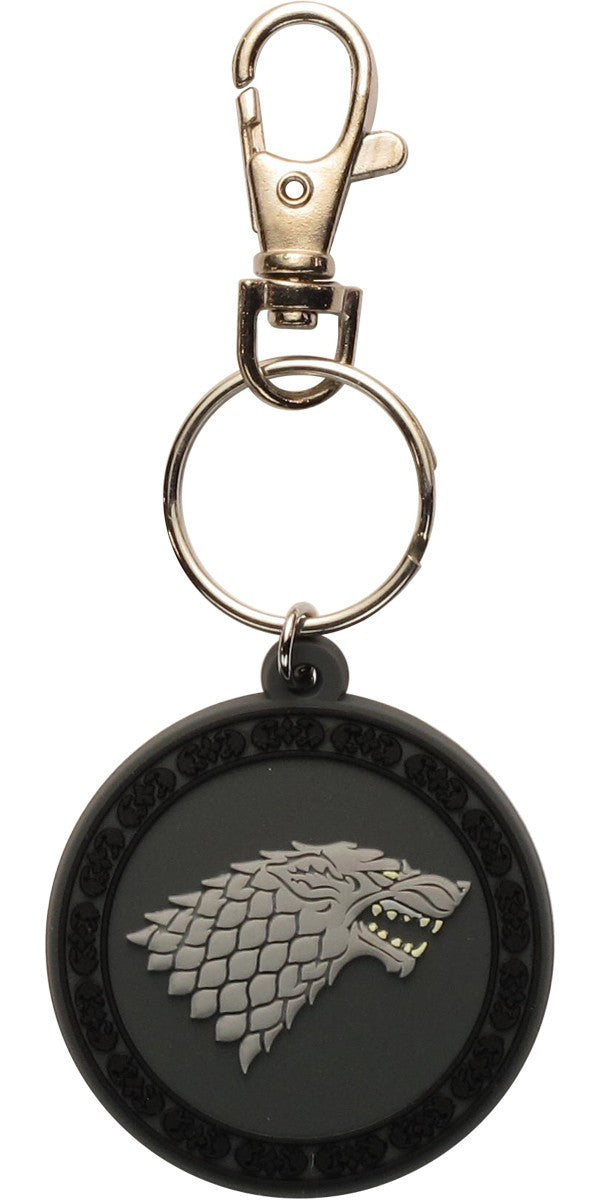 Game of Thrones Stark Crest Rubber Keychain