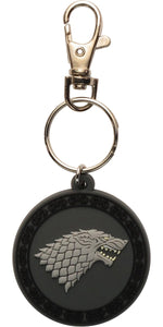 Game of Thrones Stark Crest Rubber Keychain