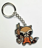 Guardians Galaxy Angry Rocket Keychain