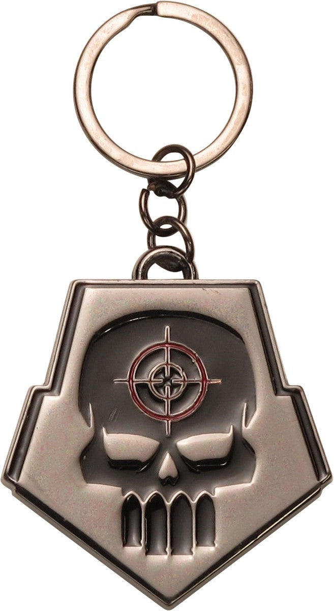 Suicide Squad Deadshot Metal Logo Keychain