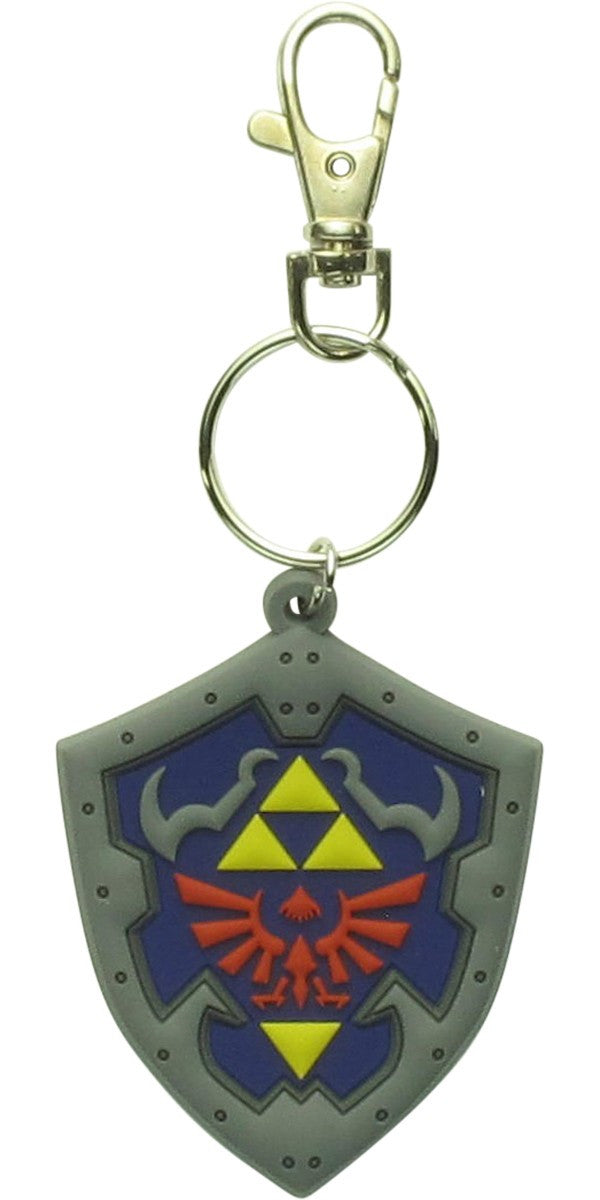 Zelda 3D Links Hylian Shield Rubber Keychain